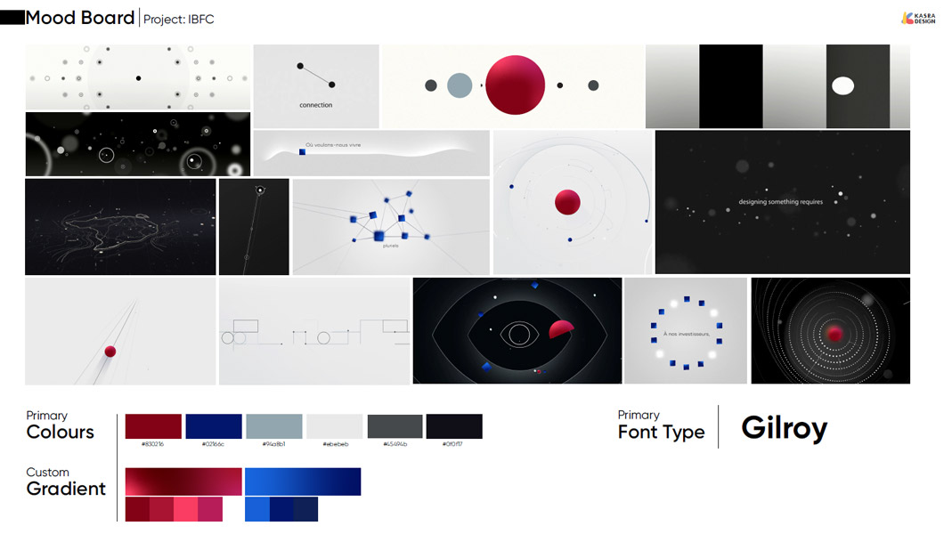 moodboard for motion graphic project