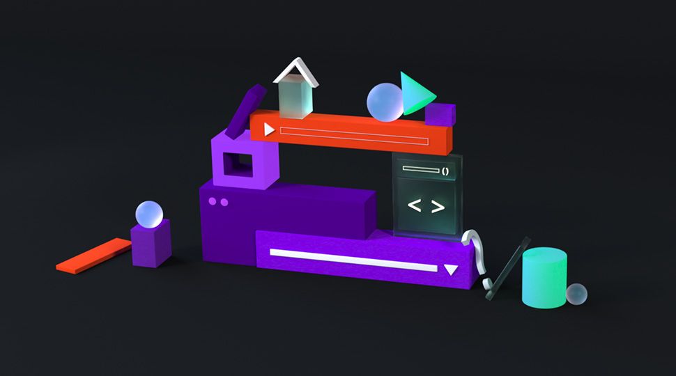 uiflow 3d abstract scene 1