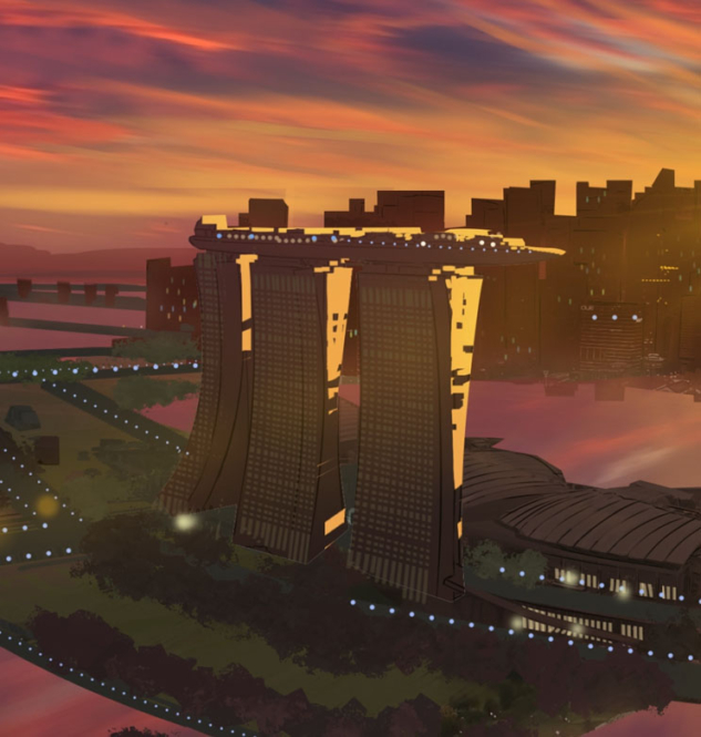 singapore illustration from video