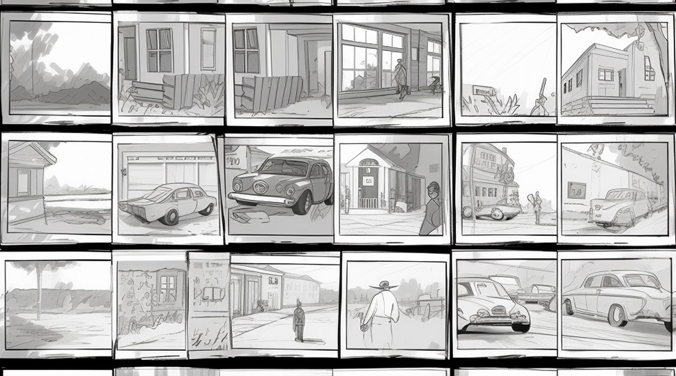 Storyboard for animation sketch version