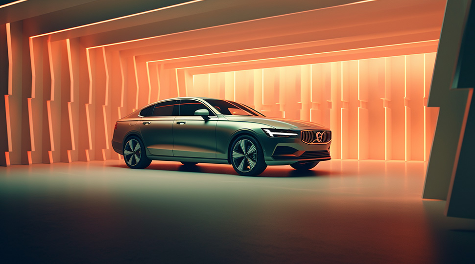 Advertising Video for Volvo Car 3D stylish
