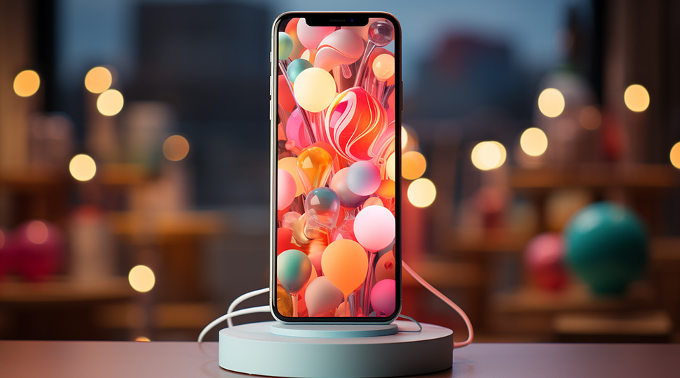phone product demo lighting