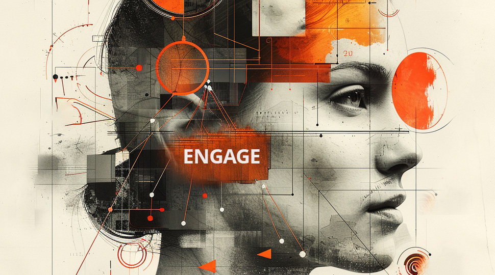 Engage Audience Collage Artwork